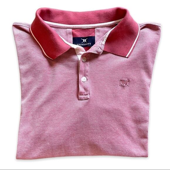 Strokesman’s Salmon Colored Polo Shirt Size XL - Picture 1 of 16